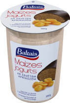 Baltais Maizes jogurts ar žāvētām aprikozēm