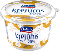Baltais skābais krējums, 20%