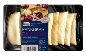 Plānās pankūkas ar ķiršu pildījumu