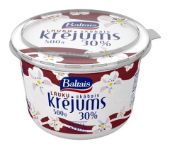Baltais skābais krējums, 30%