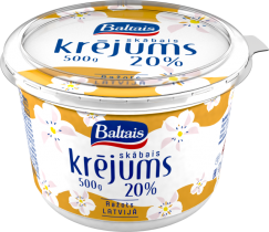 Baltais skābais krējums, 20%